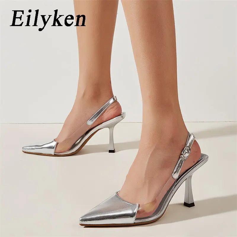 

Eilyken/элегантные женские туфли-лодочки с острым носком на высоком тонком каблуке; Выразительные босоножки с ремешком на пятке и пряжкой; Обувь для танцев на шесте