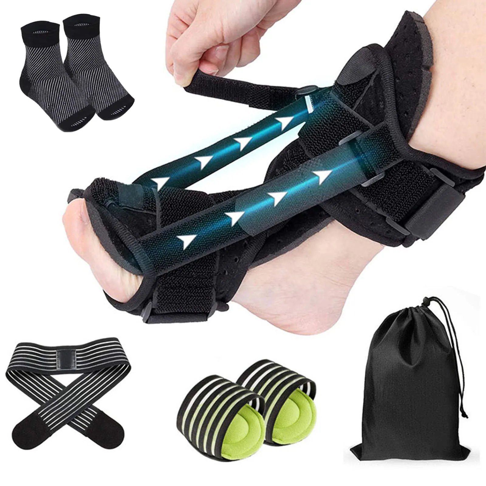 Plantar Fasciitis Night Splint Foot Drop Pain Relief Ankle Brace Orthosis Pain Relief Toe Foot Care Adjustable Fasciitis Splint
Plantar Fasciitis Night Splint Foot Drop Pain Relief Ankle Brace Orthosis Pain Relief Toe Foot Care Adjustable Fasciitis Splint