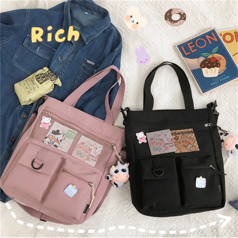 2022 New Large Capacity Cute Girl Shoulder Bag Korean Fashionable Students Inclined Shoulder Bag Canvas Rucksack Handbag Tide
2022 New Large Capacity Cute Girl Shoulder Bag Korean Fashionable Students Inclined Shoulder Bag Canvas Rucksack Handbag Tide