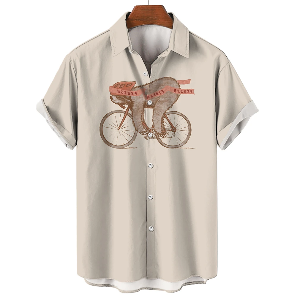 2023 Hawaiian Shirt For Men 3d Sloth Print Loose Oversized Shirt Daily Casual Short Sleeved Street Trend Top Tee Men'S Clothing
2023 Hawaiian Shirt For Men 3d Sloth Print Loose Oversized Shirt Daily Casual Short Sleeved Street Trend Top Tee Men'S Clothing