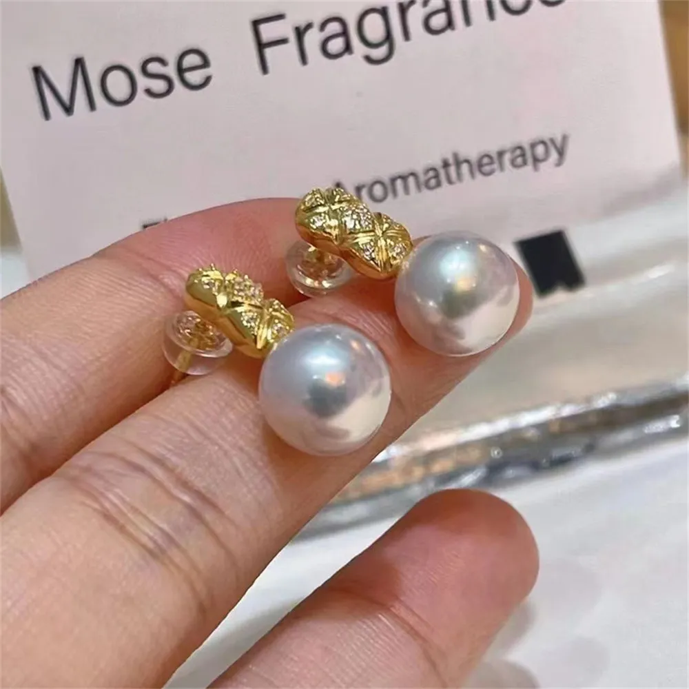 DIY Pearl Ear Stud Accessories S925 Sterling Silver Jewelry Gold Ear Buckle Female Empty Fit 8-10mm Beads
DIY Pearl Ear Stud Accessories S925 Sterling Silver Jewelry Gold Ear Buckle Female Empty Fit 8-10mm Beads