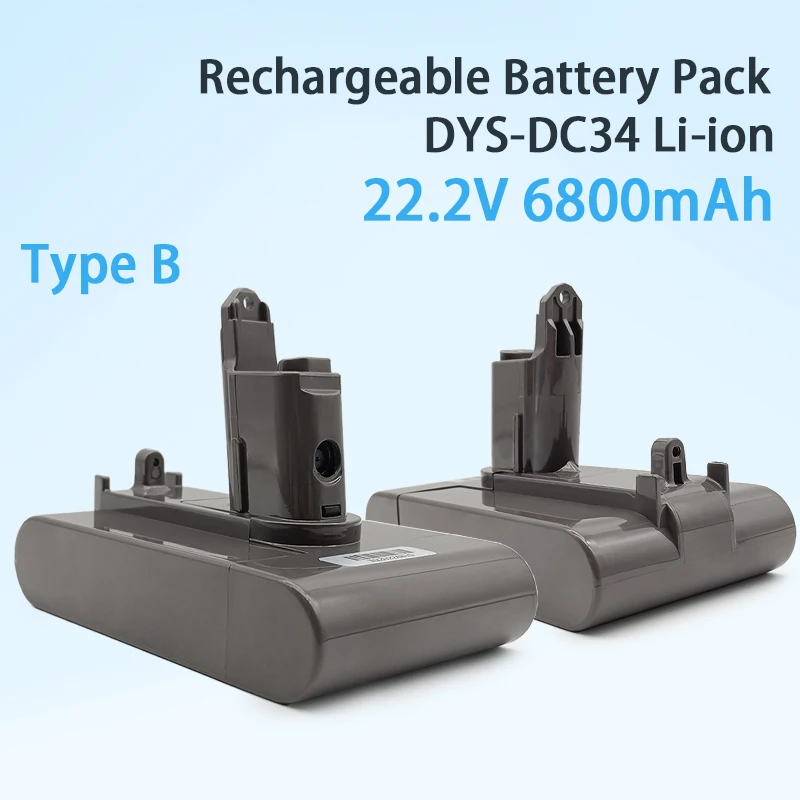 Литий-ионная вакуумная батарея DC31 22,2 в 6800 мАч подходит для батарей Dyson DC35 DC45 DC34 DC44 DC56 DC57 (подходит только для типа B)
Литий-ионная вакуумная батарея DC31 22,2 в 6800 мАч подходит для батарей Dyson DC35 DC45 DC34 DC44 DC56 DC57 (подходит только для типа B)