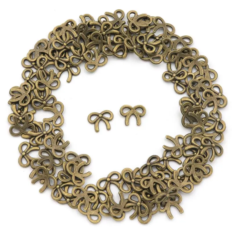 10*8mm Vintage Bronze Gold Color Metal Bow Knot Bracelet Earrings Connectors For Jewelry Making Finding Diy Accessories Supply 
10*8mm Vintage Bronze Gold Color Metal Bow Knot Bracelet Earrings Connectors For Jewelry Making Finding Diy Accessories Supply