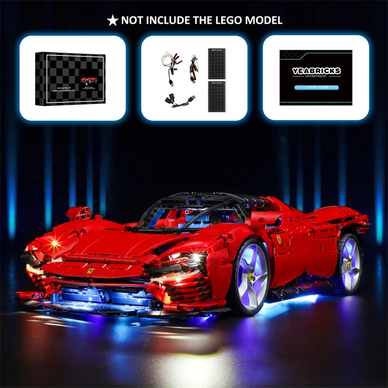 Newest LED Light Kit for 42143 Daytona SP3 Building Blocks Set (NOT Include the Model) Bricks Toys for Children Gifts
Newest LED Light Kit for 42143 Daytona SP3 Building Blocks Set (NOT Include the Model) Bricks Toys for Children Gifts