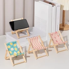 Cute Foldable Chair Phone Holder Kawaii Desktop Phone Stand for iphone ipad Samsung Desk Organizer Tablet Holder Office Supplies