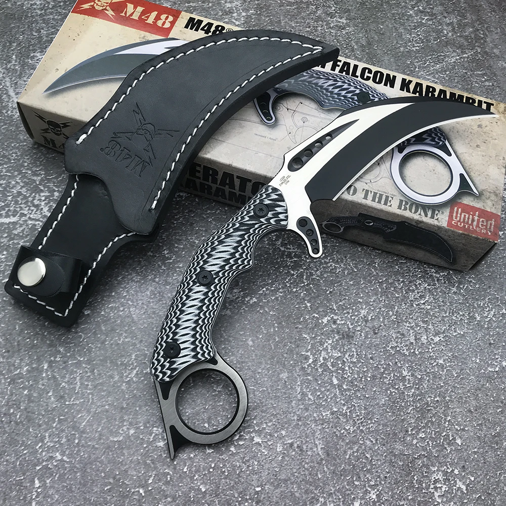 Fixed Blade CS GO Claw Knives M48 Survival Hunting Tactical Pocket Knife D2 Steel G10 Handle EDC Knifes Karambit Multi Tools
Fixed Blade CS GO Claw Knives M48 Survival Hunting Tactical Pocket Knife D2 Steel G10 Handle EDC Knifes Karambit Multi Tools