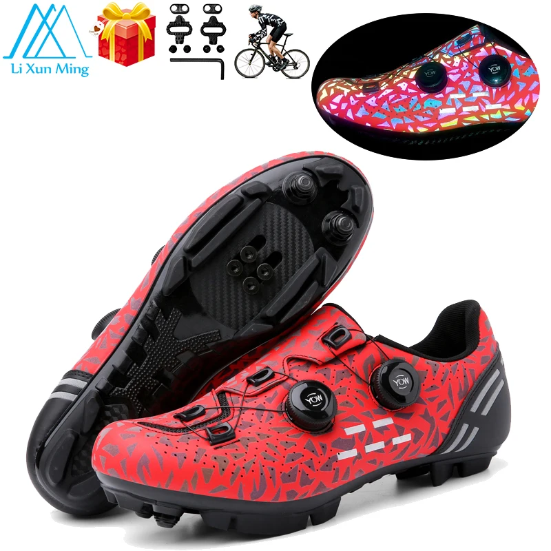 MTB Cycling Sneakers Women Spd Splint Luminous Non-slip Self-locking Road Bicycle Shoes Men Mountain Flat Bike Cycling Shoes
MTB Cycling Sneakers Women Spd Splint Luminous Non-slip Self-locking Road Bicycle Shoes Men Mountain Flat Bike Cycling Shoes