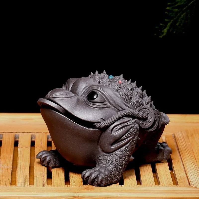 Zanghutianxia Purplue Sand Tea Pet Sculptured Ornaments Boutique Three Feet Golden Toad Supportable Kung Fu Tea Set Creative Hou
Zanghutianxia Purplue Sand Tea Pet Sculptured Ornaments Boutique Three Feet Golden Toad Supportable Kung Fu Tea Set Creative Hou