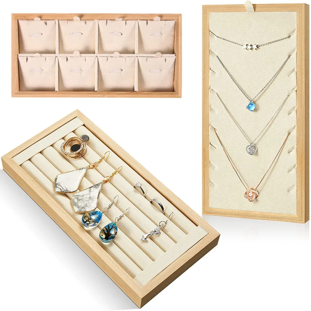 Bamboo Jewelry Organizer Tray Jewelry Storage Tray Solid Display Holder Tray Dresser Drawer Organizer for Necklace Bracelet Earr
Bamboo Jewelry Organizer Tray Jewelry Storage Tray Solid Display Holder Tray Dresser Drawer Organizer for Necklace Bracelet Earr