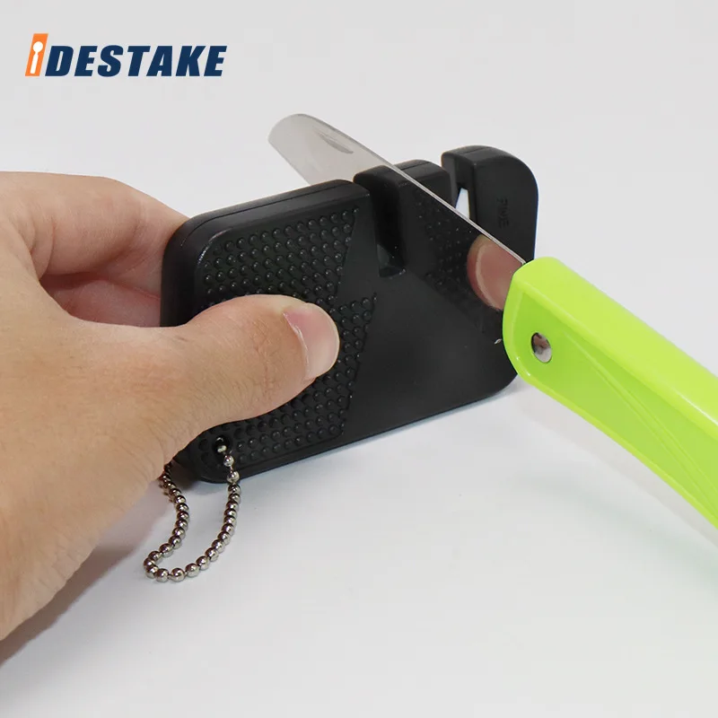 Portable Outdoor Sharpener Grinding Fast Fruit Knife Sharpening Tool Mini Pocket Utility Knife Hung Sharpener Kitchen Gadget 
Portable Outdoor Sharpener Grinding Fast Fruit Knife Sharpening Tool Mini Pocket Utility Knife Hung Sharpener Kitchen Gadget