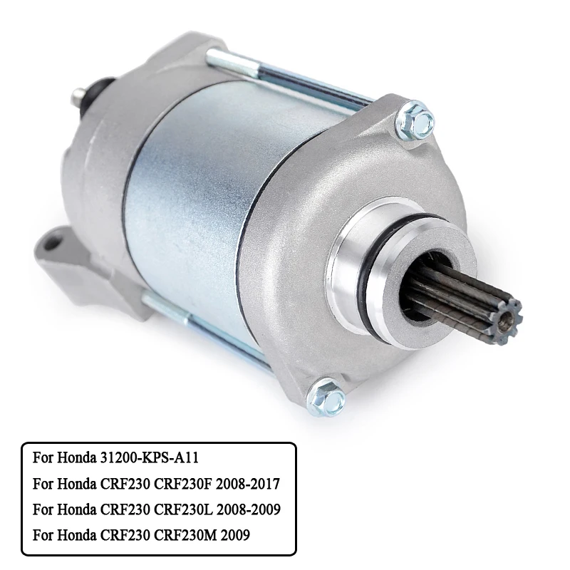 Starter Motor For Honda CRF230 CRF230F 2008-2017 2016 2015 2014 2013 2012 CRF230L CRF230M CRF 230 230F 230L 230M 31200-KPS-A11
Starter Motor For Honda CRF230 CRF230F 2008-2017 2016 2015 2014 2013 2012 CRF230L CRF230M CRF 230 230F 230L 230M 31200-KPS-A11