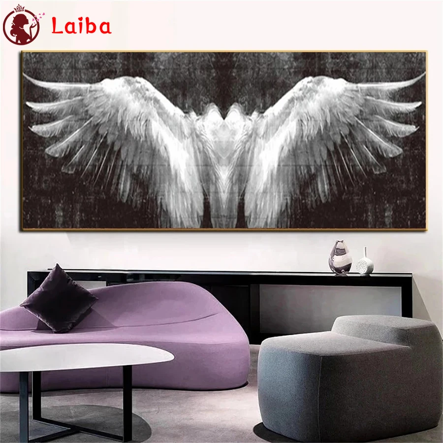 Diamond Embroidery Angel Wings Black and White Nordic Art Full Square round Diamond Mosaic Art Painting Cross Stitch Wall Decor
Diamond Embroidery Angel Wings Black and White Nordic Art Full Square round Diamond Mosaic Art Painting Cross Stitch Wall Decor