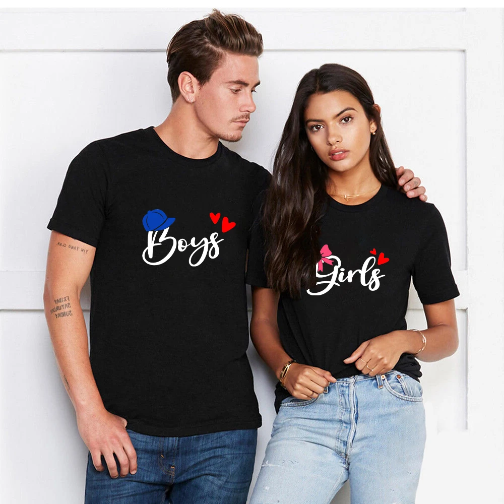 Couple T-shirt Boy Girl Print Summer Casual O-neck Cotton Short Sleeve Men Top Woman Clothes Lovers Tees
Couple T-shirt Boy Girl Print Summer Casual O-neck Cotton Short Sleeve Men Top Woman Clothes Lovers Tees