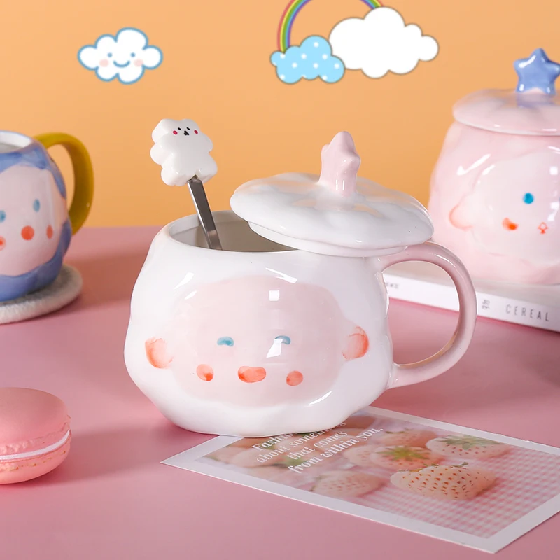 Ceramic mark cup gift box creative spoon office household cute hand-painted girl student breakfast cup
Ceramic mark cup gift box creative spoon office household cute hand-painted girl student breakfast cup