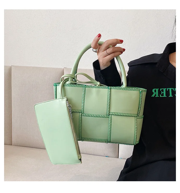 2 Set Weave Large Capacity Women's Tote Bags PU Leather Shoulder Bags for Women 2023 Fashion Lady Top-handle Bag Luxury Handbags
2 Set Weave Large Capacity Women's Tote Bags PU Leather Shoulder Bags for Women 2023 Fashion Lady Top-handle Bag Luxury Handbags
