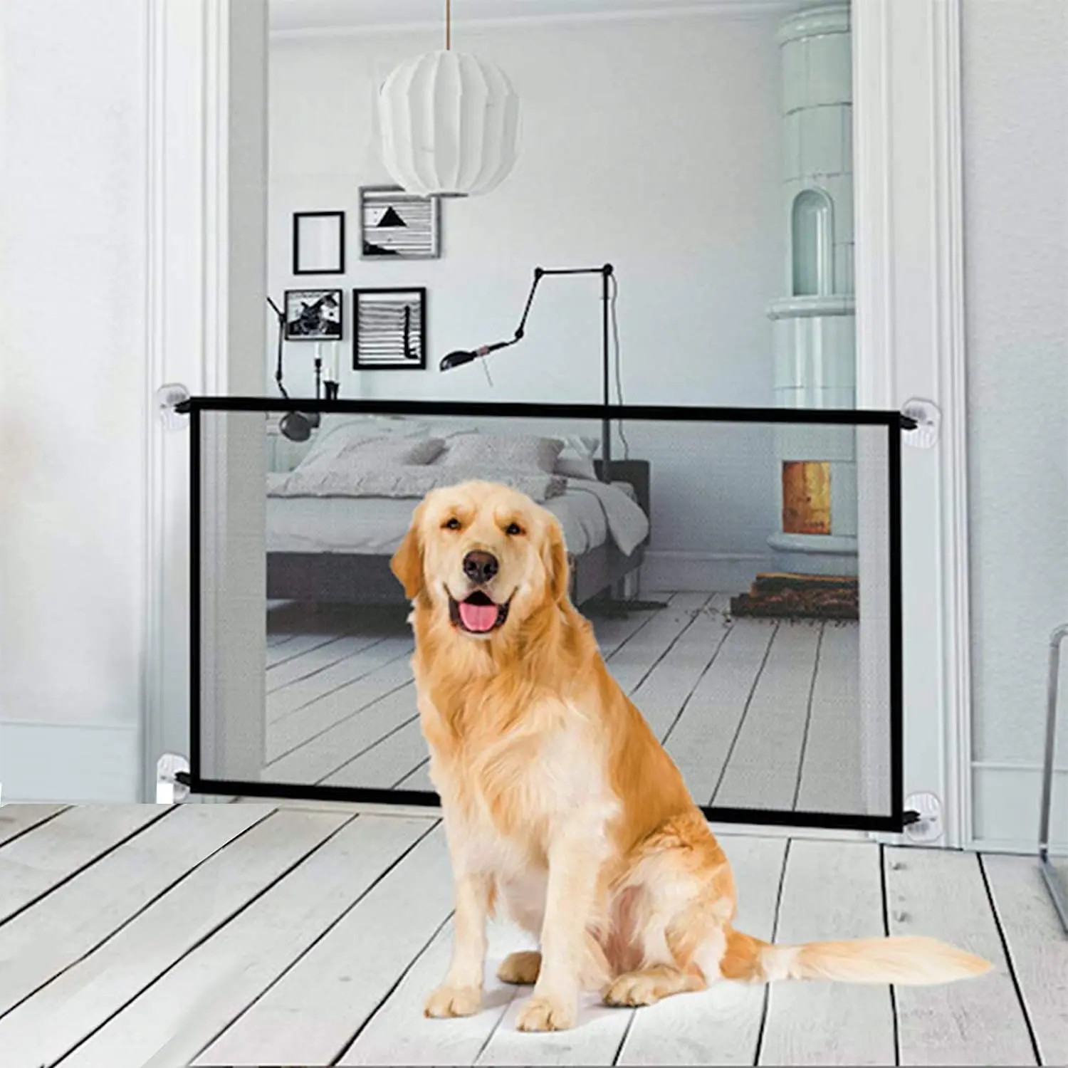 Dog Magic Fences Dog Gate Mesh Barrier Folding Safe Indoor Outdoor Puppy Dog Separation for Dog Protect Enclosure
Dog Magic Fences Dog Gate Mesh Barrier Folding Safe Indoor Outdoor Puppy Dog Separation for Dog Protect Enclosure
