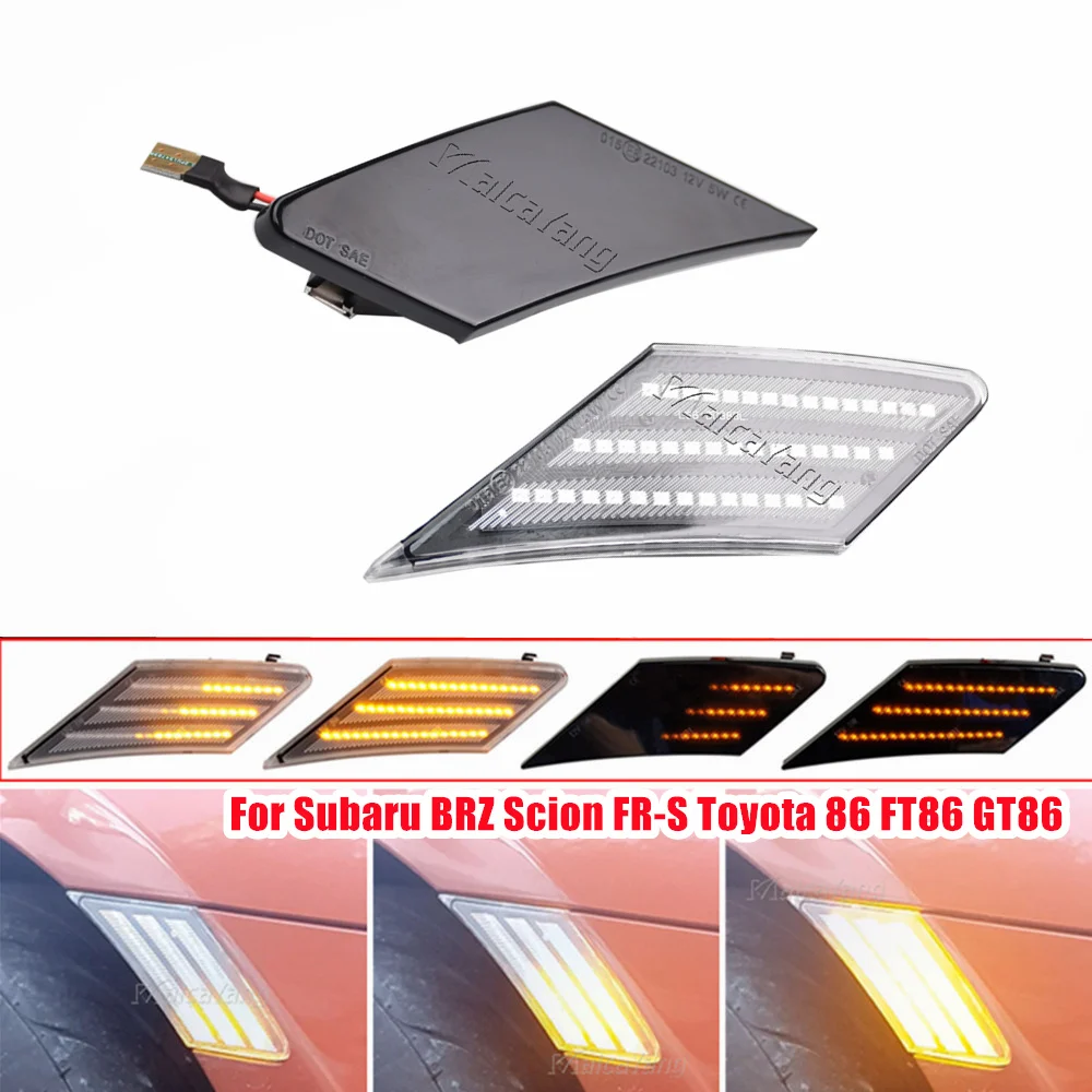 For Toyota 86 FT86 GT86 For Scion FR-S For Subaru BRZ Led Dynamic Turn Signal Light Side Marker Fender Sequential Lamp Indicator
For Toyota 86 FT86 GT86 For Scion FR-S For Subaru BRZ Led Dynamic Turn Signal Light Side Marker Fender Sequential Lamp Indicator