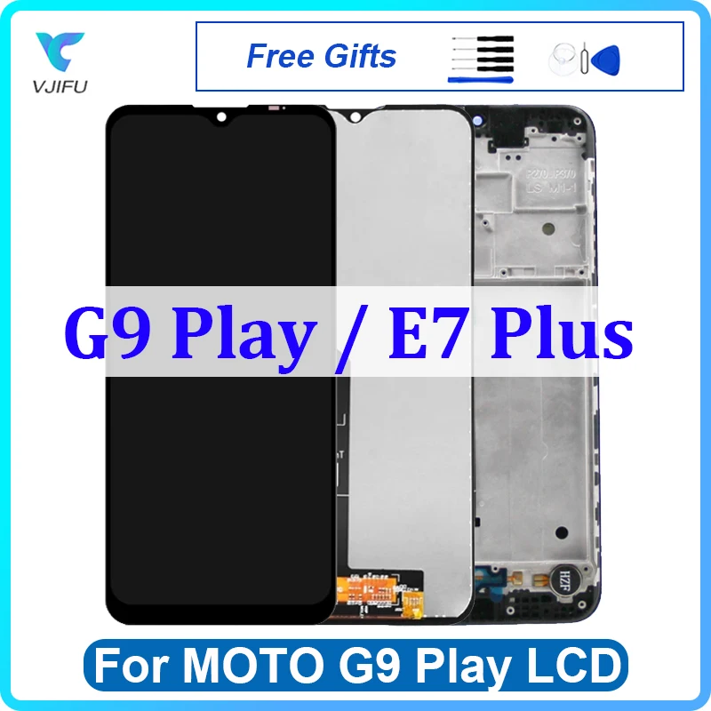 

6,5 "Оригинальный ЖК-дисплей для Motorola E7 Plus XT2081 дисплей для Moto G9 Play сенсорный экран дигитайзер в сборе Замена телефона ремонт