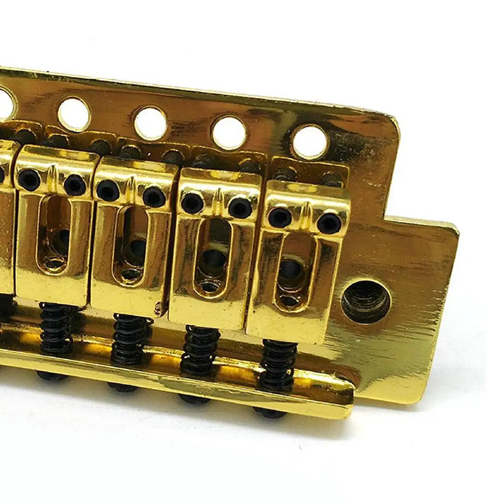 Guitar Bridge Top Load Tailpiece for ST Electric Guitar Replacement golden 
Guitar Bridge Top Load Tailpiece for ST Electric Guitar Replacement golden