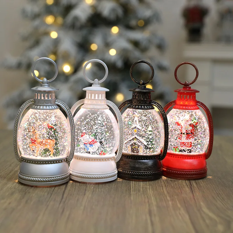 New Christmas Decorations for Home Lantern Christmas Gift with Hand Gift Waterfilled Lantern Water Scene Night Light
New Christmas Decorations for Home Lantern Christmas Gift with Hand Gift Waterfilled Lantern Water Scene Night Light