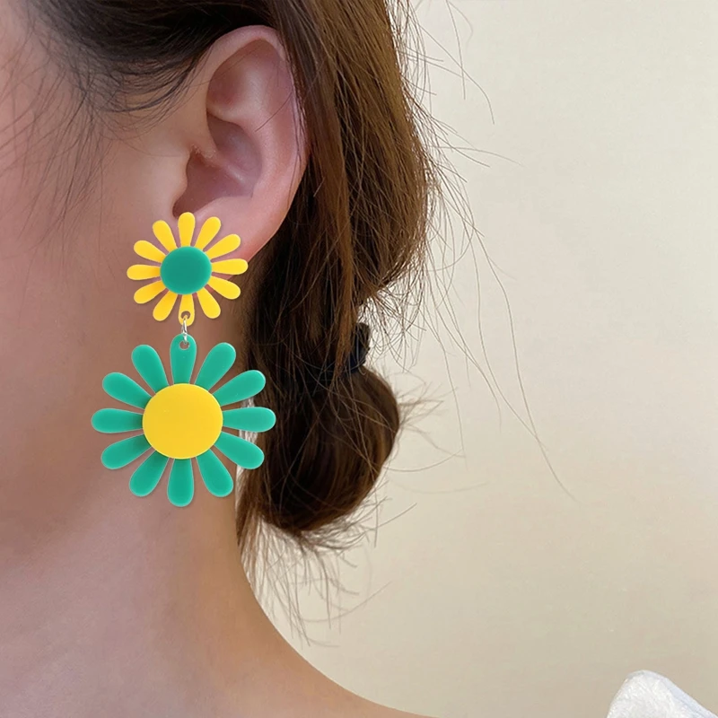 Summer Colorful Flowers Dangle Earrings For Women floret Pendant Drop Earrings Girl Party Beach Jewelry
Summer Colorful Flowers Dangle Earrings For Women floret Pendant Drop Earrings Girl Party Beach Jewelry