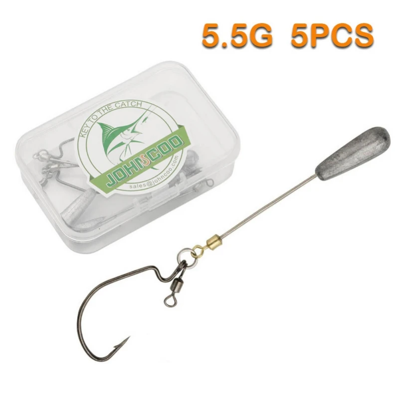 5PSC 5.5g Long Plumb Weighted Drop Shot HOOK leurres de pêche carnassier аксессуары для рыбалки аксессуары для рыбалки
5PSC 5.5g Long Plumb Weighted Drop Shot HOOK leurres de pêche carnassier аксессуары для рыбалки аксессуары для рыбалки