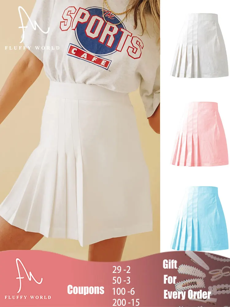Summer Women Solid Skirt 2022 High Waist Stitching Student Pleated Skirts Women Cute Sweet Girls Dance Mini Skirt with Zipper
Summer Women Solid Skirt 2022 High Waist Stitching Student Pleated Skirts Women Cute Sweet Girls Dance Mini Skirt with Zipper