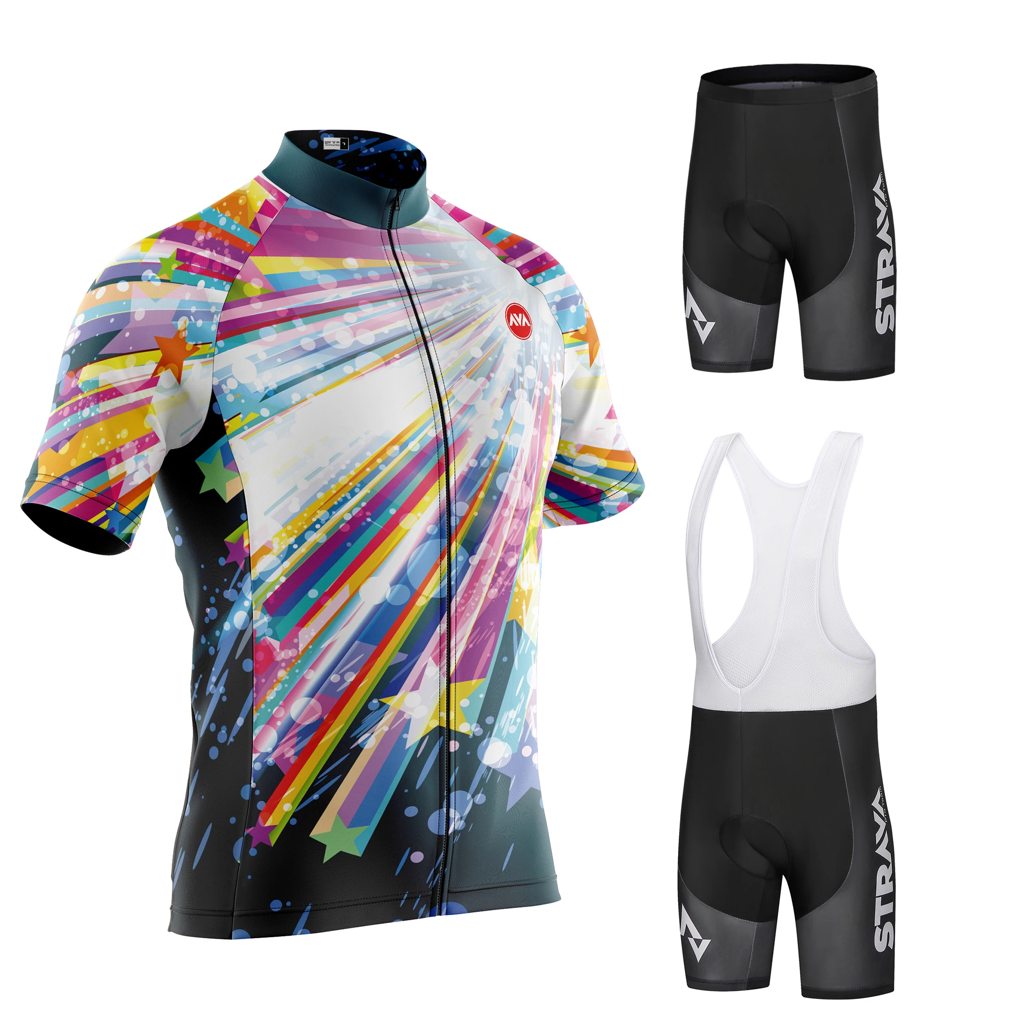 STRAVA Pro Team Cycling Jersey Men Set Bib Shorts Set Summer Bike Jersey Bicycle Racing Uniform Clothes
STRAVA Pro Team Cycling Jersey Men Set Bib Shorts Set Summer Bike Jersey Bicycle Racing Uniform Clothes