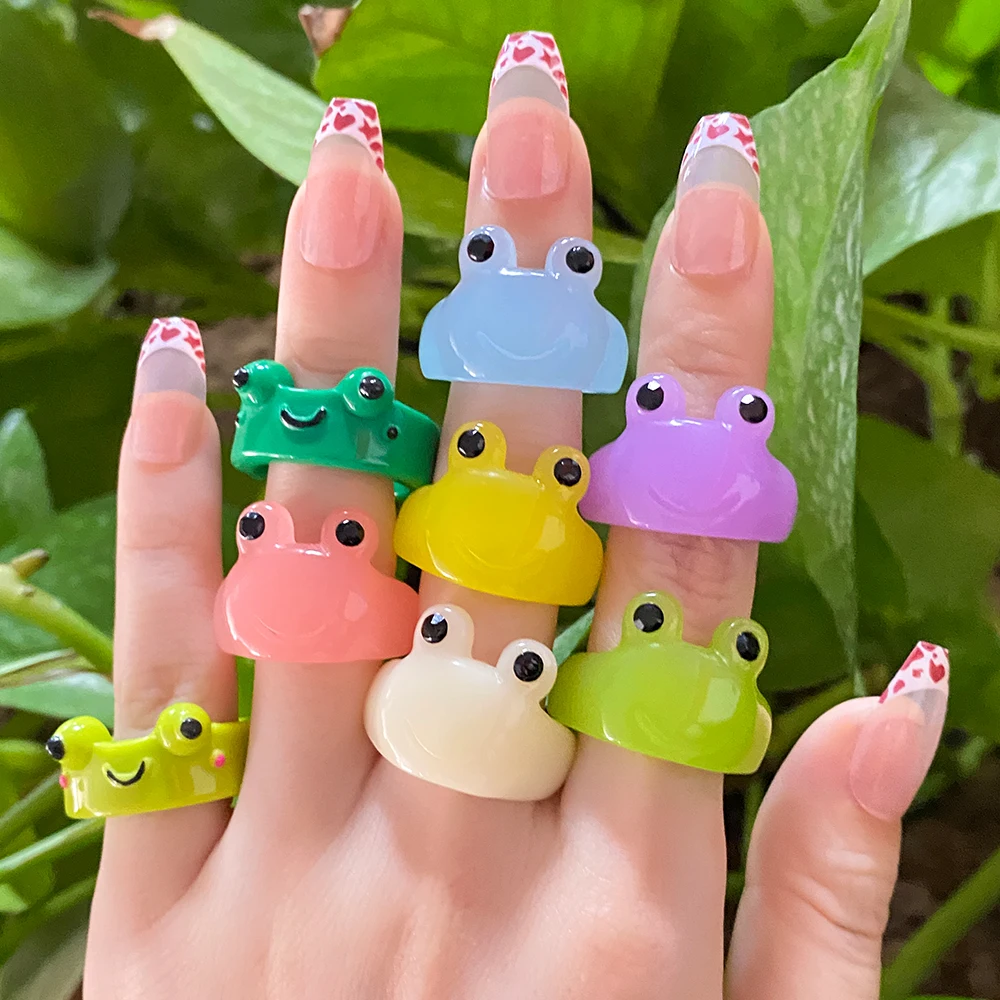 KISSWIFE Cute Frog Rings For Women Girls Funny Cartoon Animal Octopus Rings Heart Dog Paw Finger RingS Friendship Jewelry 2022
KISSWIFE Cute Frog Rings For Women Girls Funny Cartoon Animal Octopus Rings Heart Dog Paw Finger RingS Friendship Jewelry 2022