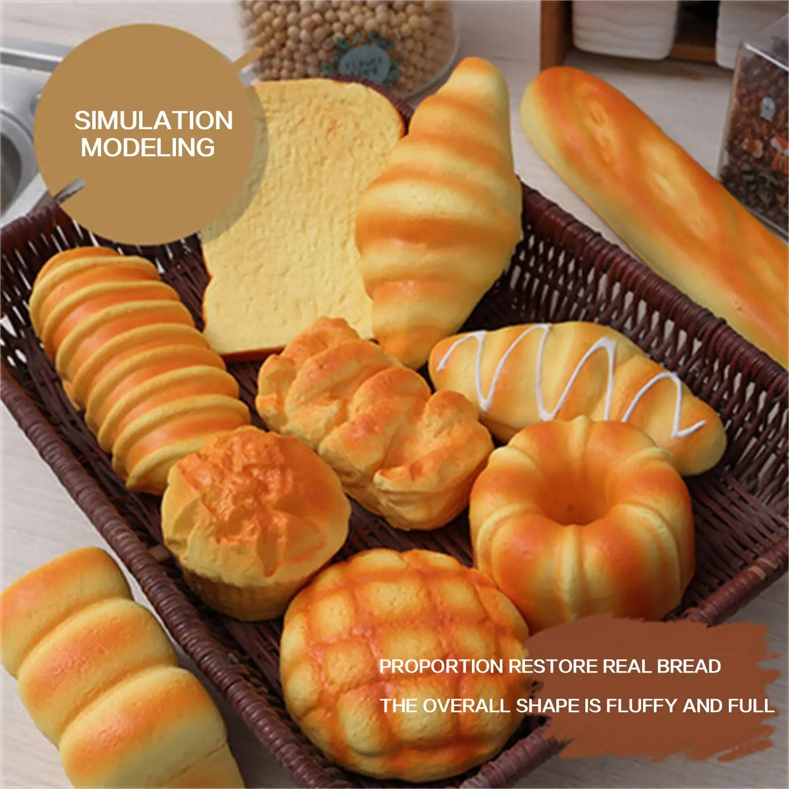 Simulation Bread Decompression Kneading Music Bread Toy Fake Food Play house toy photography props
Simulation Bread Decompression Kneading Music Bread Toy Fake Food Play house toy photography props
