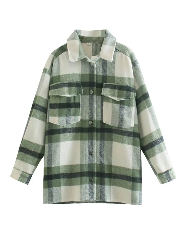 Женская клетчатая куртка, винтажные Модные клетчатые куртки с карманами, повседневные теплые элегантные женские топы, Осень-зима 2023
Женская клетчатая куртка, винтажные Модные клетчатые куртки с карманами, повседневные теплые элегантные женские топы, Осень-зима 2023