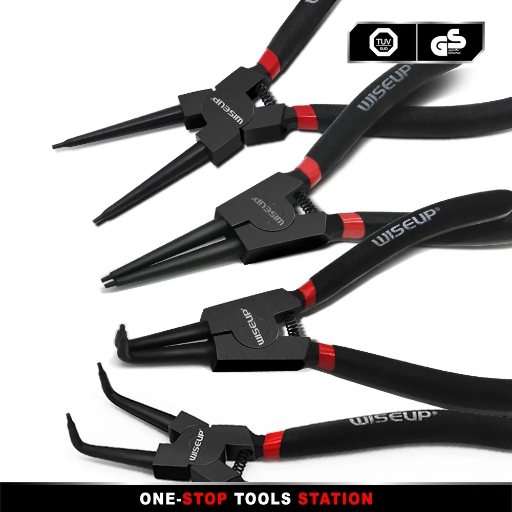 4PCS Circlip Pliers Set Portable Internal External Pliers Snap Retaining Ring Disassembly Pliers Hand Tools
4PCS Circlip Pliers Set Portable Internal External Pliers Snap Retaining Ring Disassembly Pliers Hand Tools