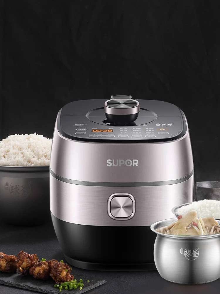 New Supor Ball Kettle Electric Pressure Cooker Large Capacity 5L Liter Smart Electric Cooker Pressure Household Multi-Functional
New Supor Ball Kettle Electric Pressure Cooker Large Capacity 5L Liter Smart Electric Cooker Pressure Household Multi-Functional