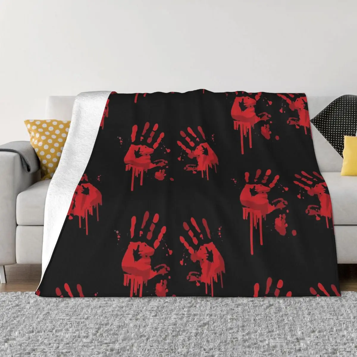 Happy Halloween Bloody Handprints Portable Warm Throw Blankets for Bedding Travel
Happy Halloween Bloody Handprints Portable Warm Throw Blankets for Bedding Travel