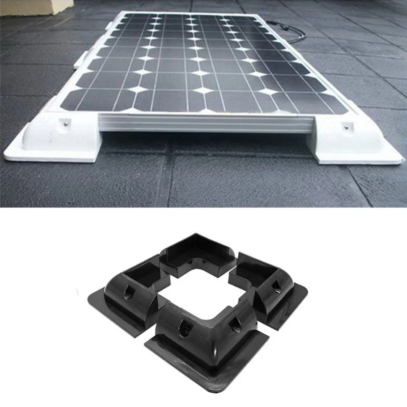 4Pcs RV Solar Panel Mounting Brackets Black Drill-Free Corner Bracket Support for RV Boat Caravans
4Pcs RV Solar Panel Mounting Brackets Black Drill-Free Corner Bracket Support for RV Boat Caravans