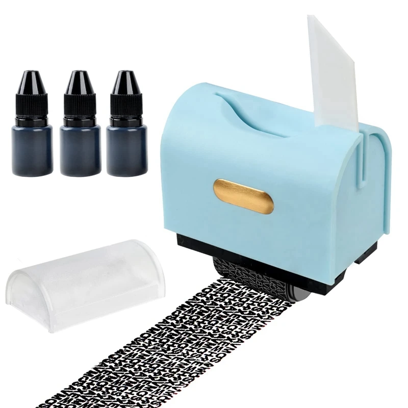 Confidential Roller Stamp With Retractable Ceramic Blade 3Pack Refill Inks, Privacy Stamp Roller Blue
Confidential Roller Stamp With Retractable Ceramic Blade 3Pack Refill Inks, Privacy Stamp Roller Blue