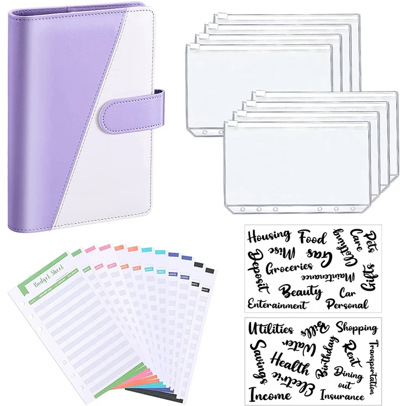 PU Leather Notebook Binder Budget Planning Notepad Transparent Material Is Clear,Convenient, Suitable For Daily
PU Leather Notebook Binder Budget Planning Notepad Transparent Material Is Clear,Convenient, Suitable For Daily
