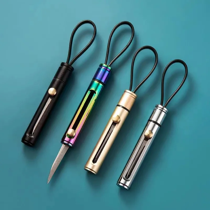 Outdoor Portable Stainless Steel Knife Keychain Hanging Mini Telescopic Car Self-Defense Knife Multifunctional Cutting Tool Gift
Outdoor Portable Stainless Steel Knife Keychain Hanging Mini Telescopic Car Self-Defense Knife Multifunctional Cutting Tool Gift