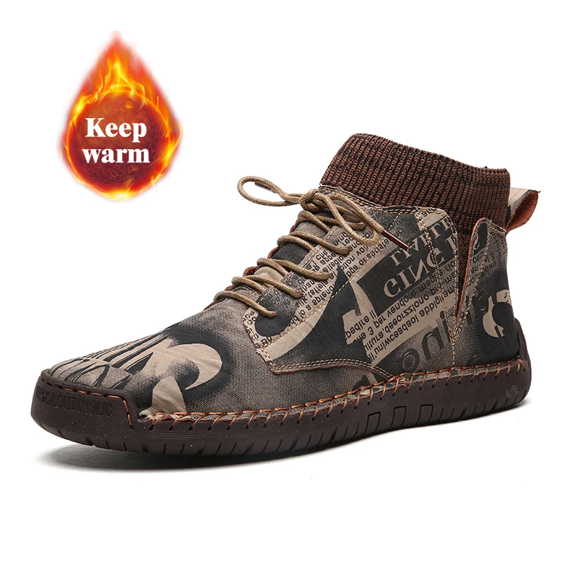 Men's Snow Boots Winter Air Men's Boots Thick Plush Warm Suede Men's Ankle Boots Handmade Men's Boots Winter Outdoor Men's Shoes
Men's Snow Boots Winter Air Men's Boots Thick Plush Warm Suede Men's Ankle Boots Handmade Men's Boots Winter Outdoor Men's Shoes
