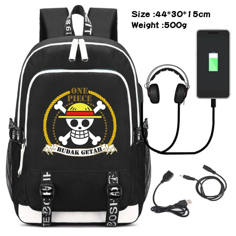 

Цельный аниме периферийный рюкзак, школьная сумка для учеников, мультяшная уличная дорожная сумка, сумка с USB-зарядкой, сумка для компьютера