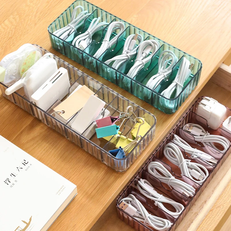 Data Line Storage Box Transparent Plastic Colour Cable Headset Data Charging line Storage Container for Desk Stationery
Data Line Storage Box Transparent Plastic Colour Cable Headset Data Charging line Storage Container for Desk Stationery