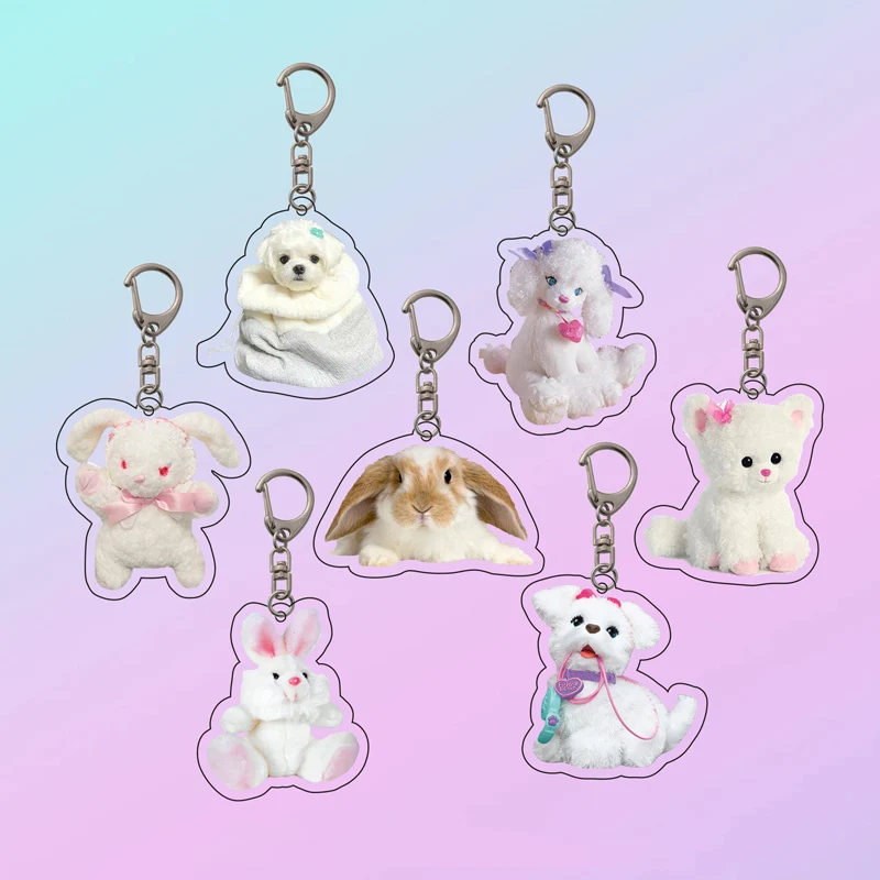 Ins Cute Bunny Puppy Doll Key Holder Kawaii Backpack Handbag Zipper Decorative Pendant Earphone Car Keychain Toy Acrylic
Ins Cute Bunny Puppy Doll Key Holder Kawaii Backpack Handbag Zipper Decorative Pendant Earphone Car Keychain Toy Acrylic