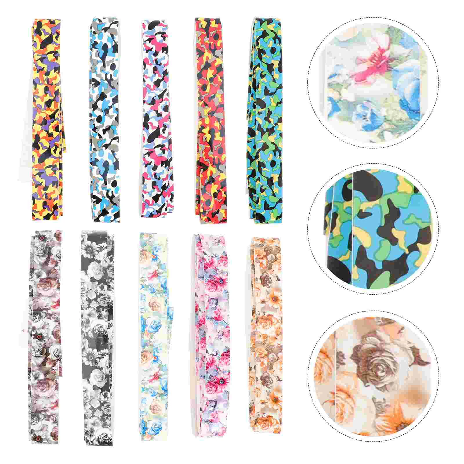 10 Pcs Camo Duct Tape Racket Sweatband Tennis Grip Anti-Slip Wraps Fishing Rod Belt Badminton Grips
10 Pcs Camo Duct Tape Racket Sweatband Tennis Grip Anti-Slip Wraps Fishing Rod Belt Badminton Grips