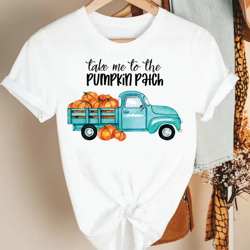 Autumn Truck Pumpkin Style 90s Fall Thanksgiving Halloween Print Graphic Tee Top Women Clothing Cartoon Tshirt Nice T-shirt
Autumn Truck Pumpkin Style 90s Fall Thanksgiving Halloween Print Graphic Tee Top Women Clothing Cartoon Tshirt Nice T-shirt