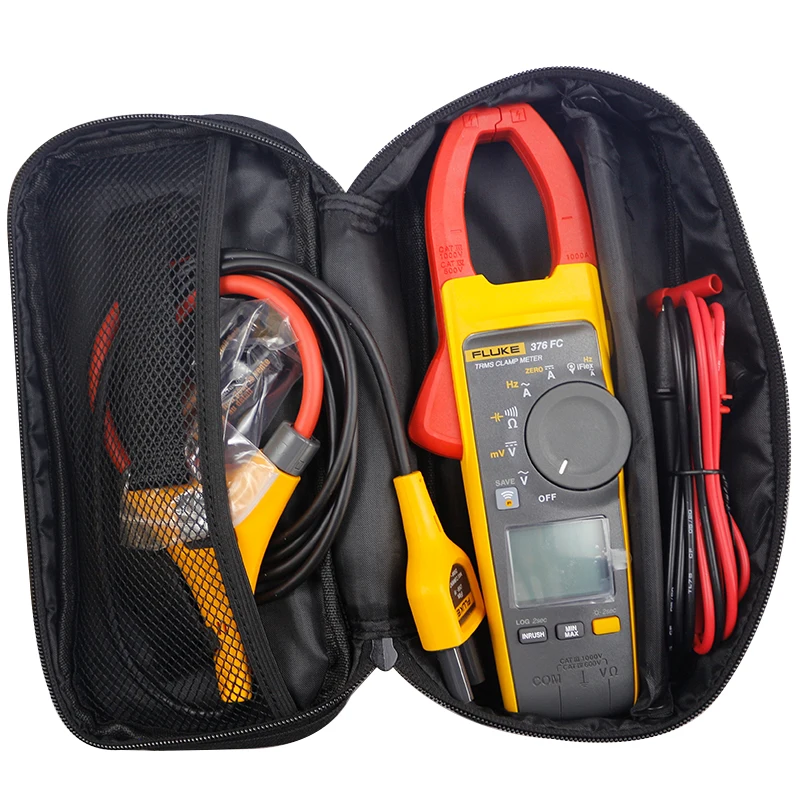 FLUKE-376FC/CN Clamp on multimeter f381cn clamp ammeter Mobile app ctrol Voltmeter wireless Soft carrying case
FLUKE-376FC/CN Clamp on multimeter f381cn clamp ammeter Mobile app ctrol Voltmeter wireless Soft carrying case