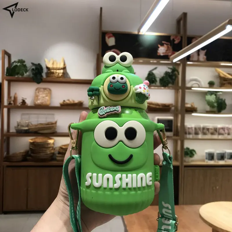 Cute Bear Thermos Water Bottle With Straw For Kids Baby Stainless Steel Portable Thermal Cup With Strap Silicone Cup Cover Termo
Cute Bear Thermos Water Bottle With Straw For Kids Baby Stainless Steel Portable Thermal Cup With Strap Silicone Cup Cover Termo