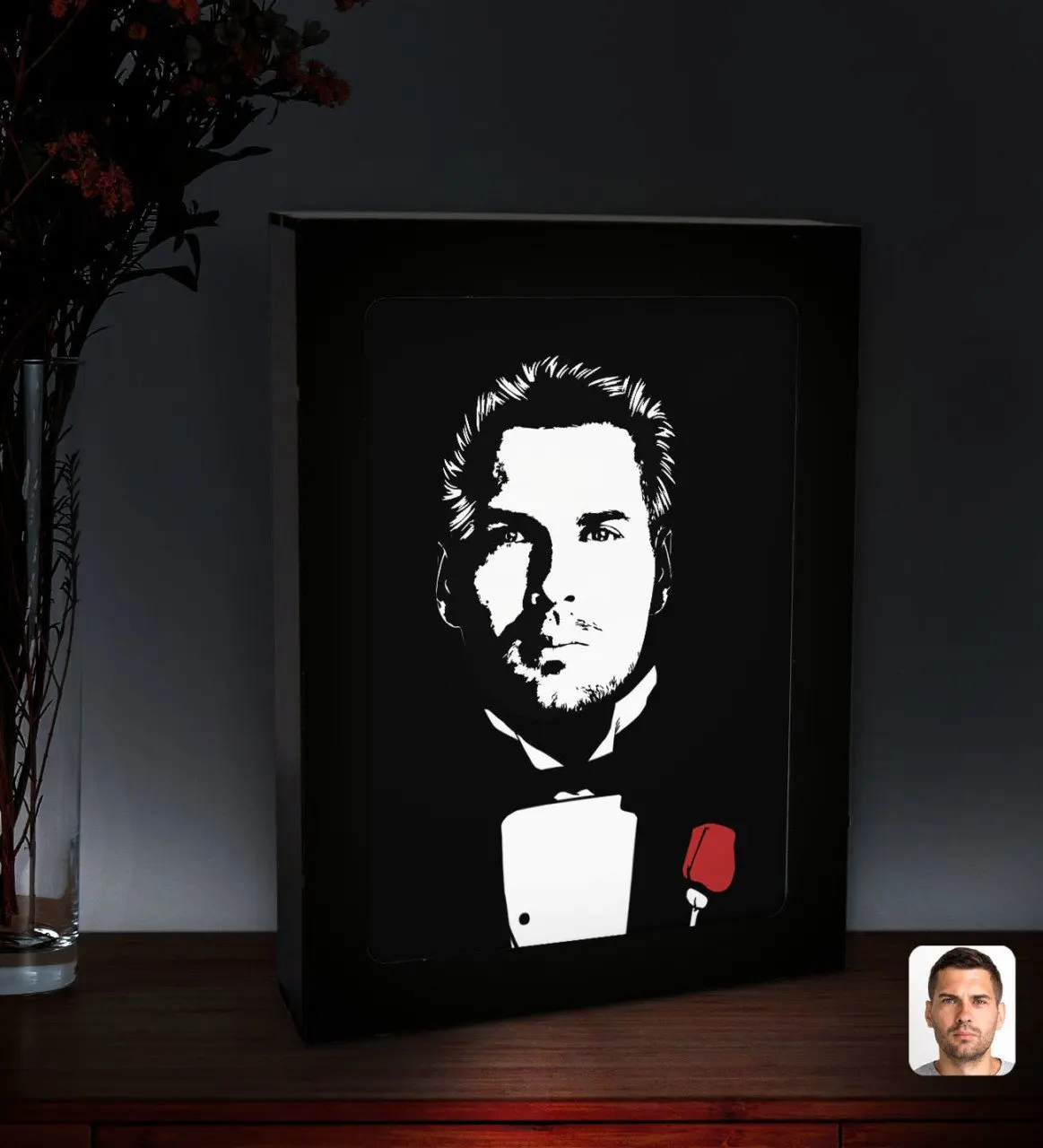 Индивидуальный дизайн силуэта папы крестного отца светодиодная подсветка деревянная картина Çerçevesi-20
Индивидуальный дизайн силуэта папы крестного отца светодиодная подсветка деревянная картина Çerçevesi-20