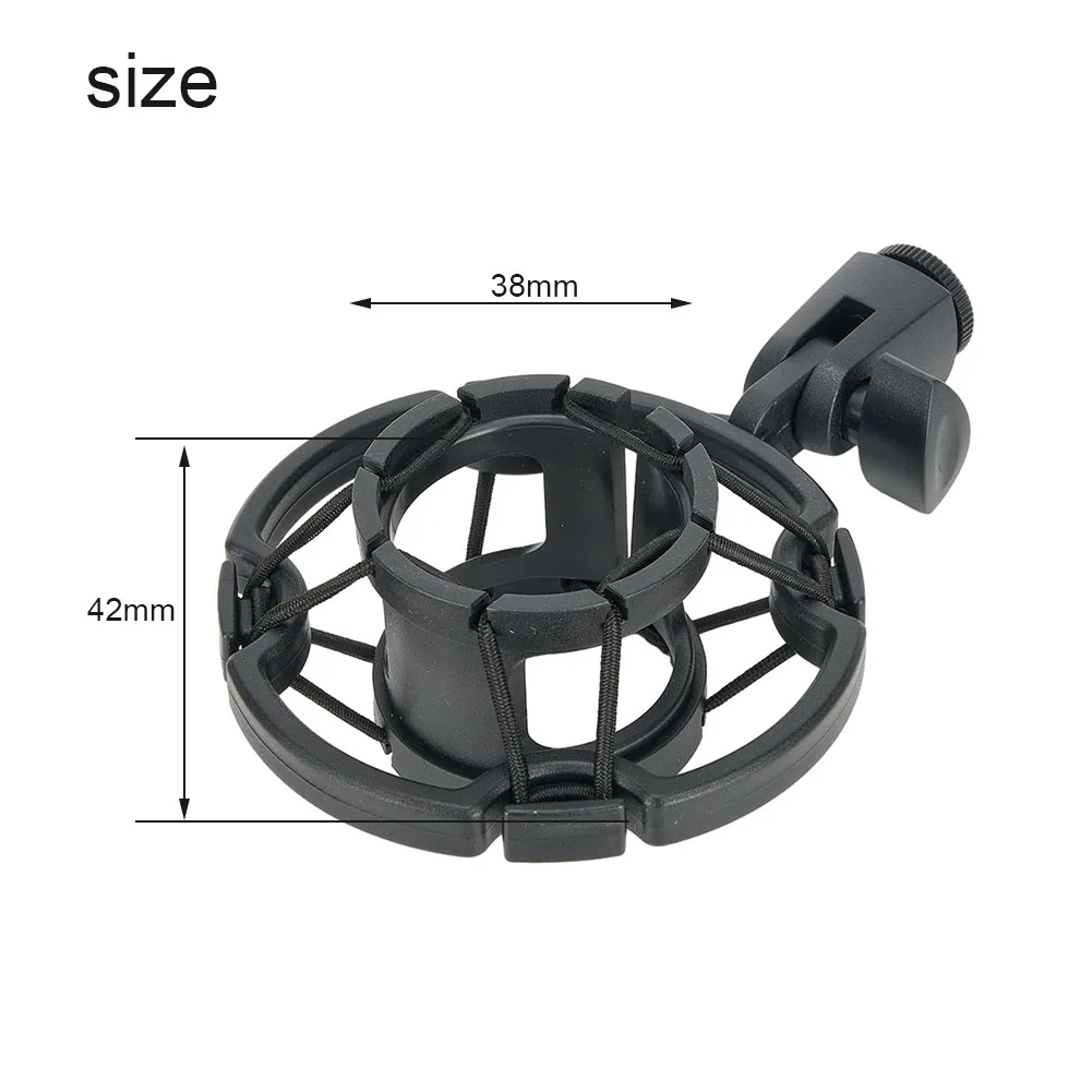 Practical Useful Microphone Mount Shock Adjustment Black Universal With Locking Knob 14.8 X 9.8cm 42-46mm Clip
Practical Useful Microphone Mount Shock Adjustment Black Universal With Locking Knob 14.8 X 9.8cm 42-46mm Clip