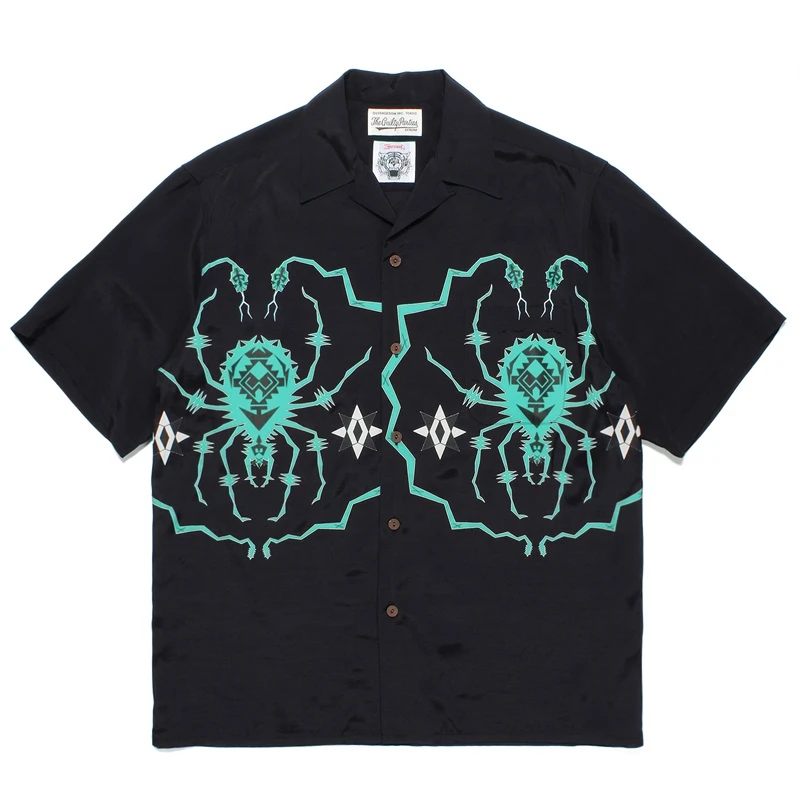 Summer Hawaiian Beach Fitness Shirt Spider printing Pattern Wacko Maria Men Women Top Tees Shirt Designer Clothes Men shirt
Summer Hawaiian Beach Fitness Shirt Spider printing Pattern Wacko Maria Men Women Top Tees Shirt Designer Clothes Men shirt