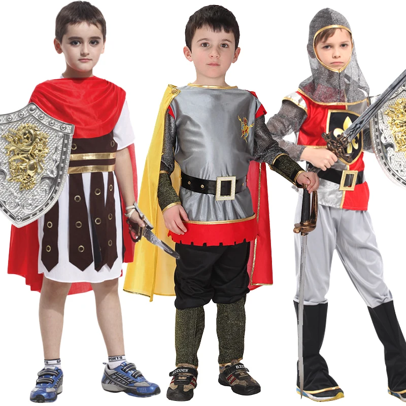 Halloween Roman Royal Knight Warrior Medieval Cosplay Costume For Boy Girls Carnival European Soldier Cloak No Weapons
Halloween Roman Royal Knight Warrior Medieval Cosplay Costume For Boy Girls Carnival European Soldier Cloak No Weapons